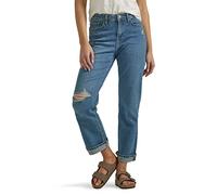 Lee Women's Mid Rise Boyfriend Jean, Standout DX, 12
