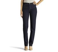 Lee Women's Petite Instantly Slims Classic Relaxed Fit Monroe Jean, Heritage Blue, 14