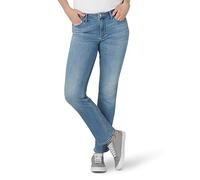 Lee Women's Petite Regular Fit Straight Leg Jean, Anchor (Blue), 14 Petite