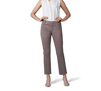 Lee Women's Petite Relaxed Fit All Day Straight Leg Pant, Falcon Brown, 8