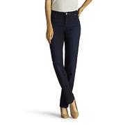 Lee Women's Petite Relaxed Fit Straight Leg Jean, Niagara Blue, 12 Short