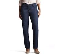 Lee Women's Petite Relaxed Fit Straight Leg Jean, Veronica Blue, 14 Short