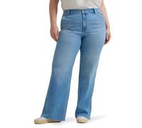 Lee Women's Plus Size Legendary A-line Jean, Light Theory, 14