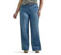 Lee Women's Plus Size Legendary High Rise Trouser Jeans, Elevated Retro, 28 Plus