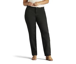 Lee Women's Plus-Size Relaxed-fit All Day Pant - Black - Medium