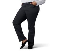 Lee Women's Plus Size Relaxed-fit All Day Pant, Charcoal Heather, 22 Petite