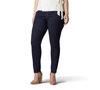 Lee Women's Plus Size Sculpting Slim Fit Skinny Leg Pull on Jean, Slumber, 30W Petite