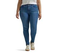 Lee Women's Plus Size Ultra Lux Comfort with Flex Motion High Rise Skinny Jean, Blue Format, 22 Plus