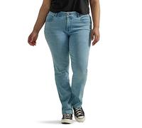 Lee Women's Plus Size Ultra Lux Comfort with Flex Motion Straight Leg Jean, Within Motion, 22 Plus