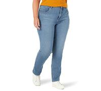 Lee Women's Plus Size Ultra Lux Mid-Rise Slim Fit Straight Leg Jean, Junction, 22