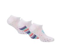 Lee Women's Printed Cotton Liner Socks - White/Multicoloured - White/Multicoloured - 4 UK-7 UK