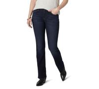 Lee Jeans Women's Regular Fit Bootcut Jean Blackout 01 16 Short