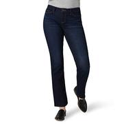 Lee Women's Regular Fit Straight Leg Jean, Nightshade, 12 Petite