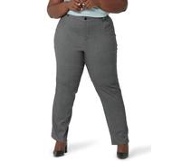 Lee Women's Relaxed Fit All Day Straight Leg Pant, Black, 10 Long