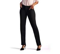 Lee Women's Relaxed Fit All Day Straight Leg Pant, Black, 14 Short