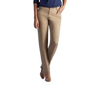 Lee Women's Relaxed Fit All Day Straight Leg Pant, Flax, 6 US Brown