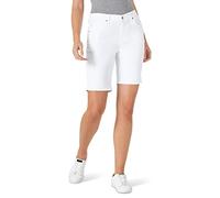 Lee Women's Relaxed Fit Bermuda Short, White, 16