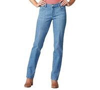 Lee Women's Relaxed Fit Straight Leg Jean, Inspired Blue, 10 Long