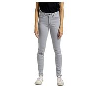 Lee Womens SCARLETT HIGH Jeans, Light Grey, 25W / 31L