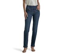 Lee Women's Sculpting Fit Slim Leg Pull on Jean, Landslide, 18 Short