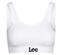Lee Womens Seamless Crop Bra in White |Soft, Stretchy & Comfortable Crop Top with Moisture Wicking Technology | Thick Straps and Removable Pads