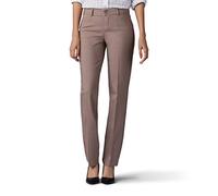 Lee Women's Secretly Shapes Straight Leg Pant, Light Fawn, 8 US