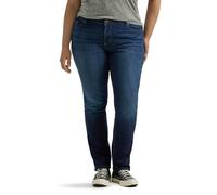Lee Women's Size Regular Fit Straight Leg Jean, Nightshade, 28 Plus