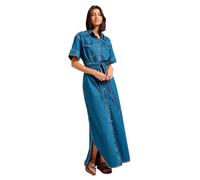 Lee Women's SS Maxi Western Casual Dress, Berry Bowl, S