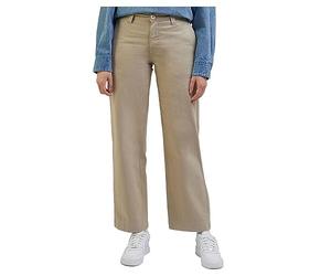 Lee Women's Straight Chino Pants, Beige, 25W x 33L