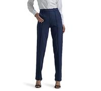 Lee Women's Ultra Lux Comfort Any Wear Straight Leg Pant, Emperor Navy, 12 US