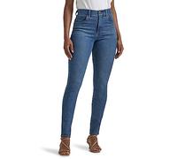 Lee Women's Ultra Lux Comfort with Flex Motion Skinny Leg Jean with Ever Fit, Blue Format, 16 Long