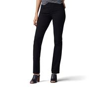 Lee Women's Ultra Lux Comfort with Flex Motion Straight Leg Jean, Black, 16 Short