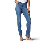 Lee Women's Ultra Lux Comfort with Flex Motion Straight Leg Jean, Juniper, 12 Long