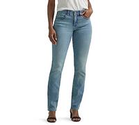 Lee Women's Ultra Lux Comfort with Flex Motion Straight Leg Jean, North Shore, 16 Long