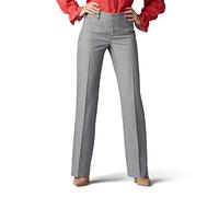 Lee Women's Ultra Lux Comfort with Flex Motion Trouser Pant, Ash Heather, 14 Long