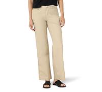 Lee Women's Ultra Lux Comfort with Flex Motion Trouser Pant, Bungalow Khaki, 16 Long