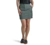 Lee Women's Ultra Lux Comfort with Flex-to-go Cargo Skort, Fort Green, 12