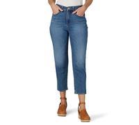 Lee Women's Ultra Lux High-Rise Tapered Crop Jean, Soar, 6 US