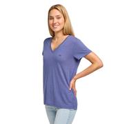 Lee Women's V Neck Tee T-Shirt, Surf Blue, M