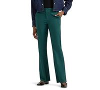Lee Women's Wrinkle Free Mid Rise Bootcut Pant, Algae, 12 US