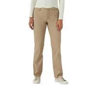 Lee Women's Wrinkle Free Relaxed Fit Straight Leg Pants, Flax, 30 UK