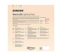 LEE Zircon Warm LED Lighting Gel Filter Pack 300mm x 300mm - Contains 12 Sheets, 1 Sheet Per Colour Totalling 12 sheets