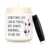 Leebbsin Get Well Soon Gifts for Women Men, Thinking of You/Inspirational/Bereavement Gifts, Cancer/Chemotherapy/Surgery Recovery Gift, Handmade Lavender Scented Candle, 7oz