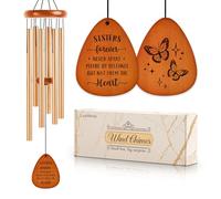 Leebbsin Sister Birthday Gifts: Wind Chimes, Butterfly Gifts for Special Occasions - Large 36''