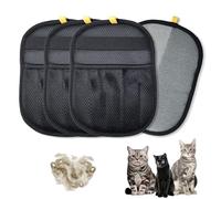 LEEBICHEN 4PCS Pet Hair Removal Glove for Cats & Dogs, Upgraded Five-Finger Electrostatic Pet Hair Remover Glove, Reusable Magic Brush Pet Hair Removal Tool for Laundry, Couch, Carpet & Car Seat