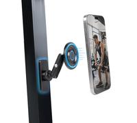 Leeconghui All-Metal Gym Magnetic Phone Holder for MagSafe,[Dual Magnet] Portable Detachable Magnetic Phone Stand Compatible with iPhone 16 15 14 13 12