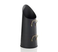 Leecroft 21'' Coal Hod Black/Brass Handle