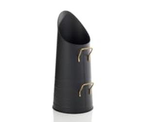 Leecroft 21'' Coal Hod Black/Brass Handle