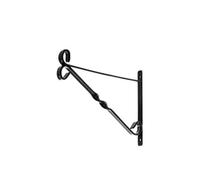 Leecroft Hanging Basket Brackets Black 10'' One Colour (One Size)