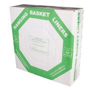 Leecroft Hanging Basket Moss Fibre Liner 14'' Box Of 50 One Colour (One Size)
